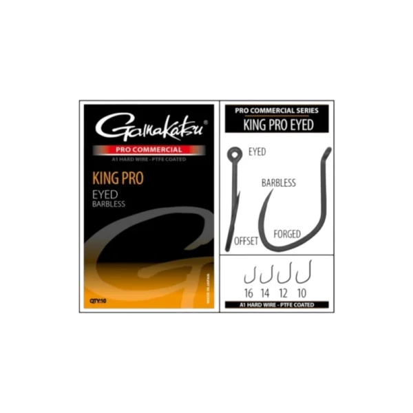 Gamakatsu udice Pro-C King Pro Eyed A1 PTFE BL vel. 12 Gamakatsu udice Pro-C King Pro Eyed A1 PTFE BL