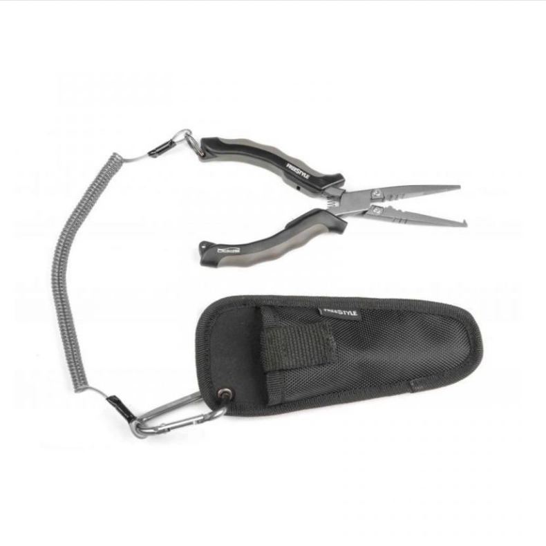 Klešta Freestyle Pliers 18cm + Futrola – klešta za ribolov za sečenje struna i otvaranje prstenova sa futrolom