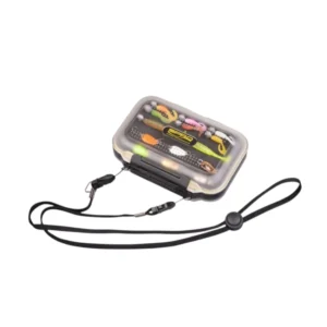 Kutija za varalica sa trakom L 161x103x46mm – kompaktna varaličarska kutija sa EVA penom i trakom za nošenje.