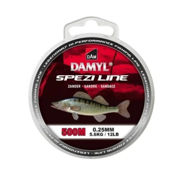 DAM Damyl Spezi Line Zander 450m 0,28mm smudjaroški najlon za varaličarenje smuđa