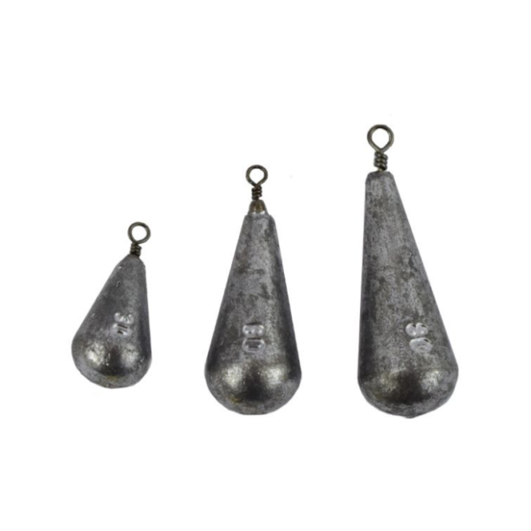 Olovo kruškasto sa virblom – stabilno olovo za ribolov sa ugrađenim virblom