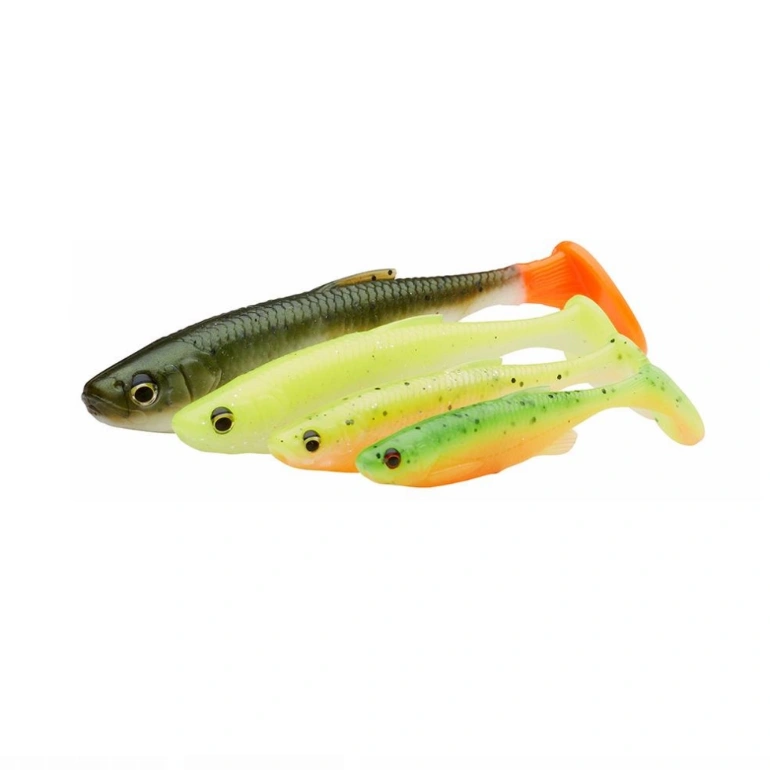 VARALICA SHED FAT MINNOW T-TAIL 9CM 7GR /DARKWATER MIX 5KOM