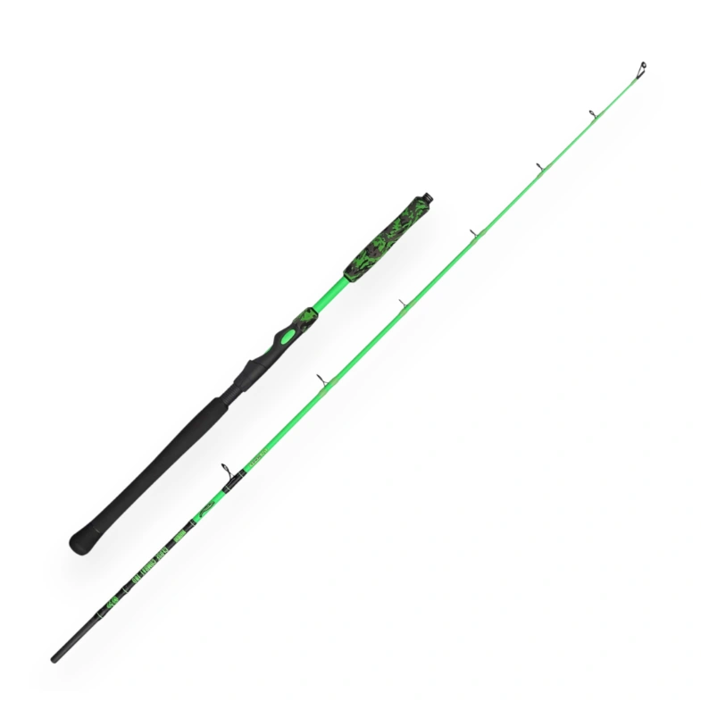 MADCAT UV Series Close Combat 1,80m 50-125g – štap za soma za vertikalni ribolov sa UV-aktivnim blankom i fighter drškom