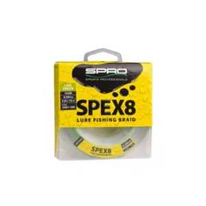 Struna Spro Spex Struna SPRO Spex 8 niti Green 150m – glatka i osetljiva pletena struna za daleke zabačaje.