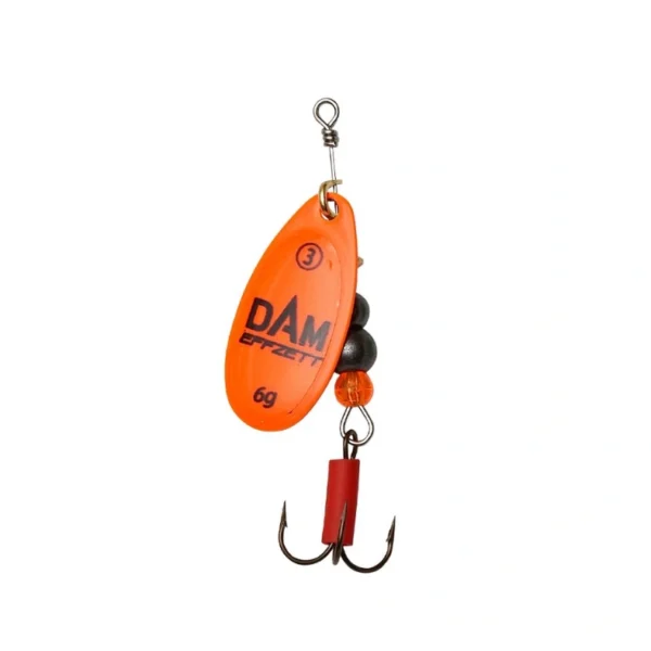DAM Effzett Fluo Spinner Orange leptir varalica jarke boje za mutnu vodu
