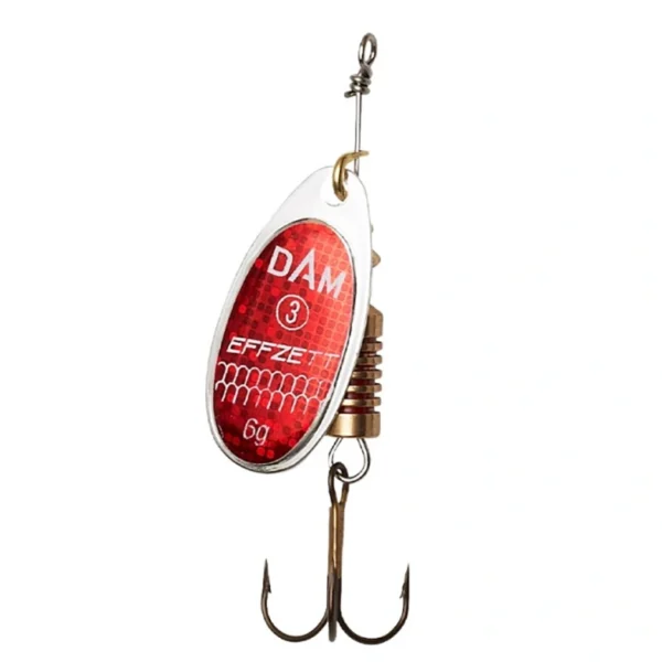 Varalica DAM Effzett Standard Spinner Reflex Red #3 6gr DAM Effzett Standard Spinner Reflex Red leptir varalica sa stabilnom rotacijom za štuku i smuđa