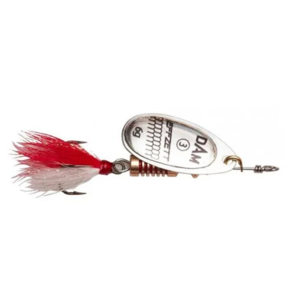 Varalica DAM Effzett Standard Spinner Silver #3 6gr DAM Effzett Standard Spinner Silver leptir varalica sa stabilnom rotacijom za štuku i smuđa