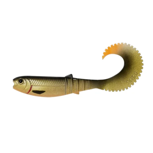 Varalica LB Cannibal Curtail 10cm 5g - Perch Varalica LB Cannibal Curtail 10cm 5g – Savage Gear, Firetiger, varalica sa ricciolo repom za grabljivice