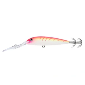 Vobler Rapala Deep Squid Lure DSQ09 - Pink Tiger UV Rapala Deep Squid DSQ09 Pink Tiger UV vobler za varaličarenje i lov lignji sa velikom kašikom