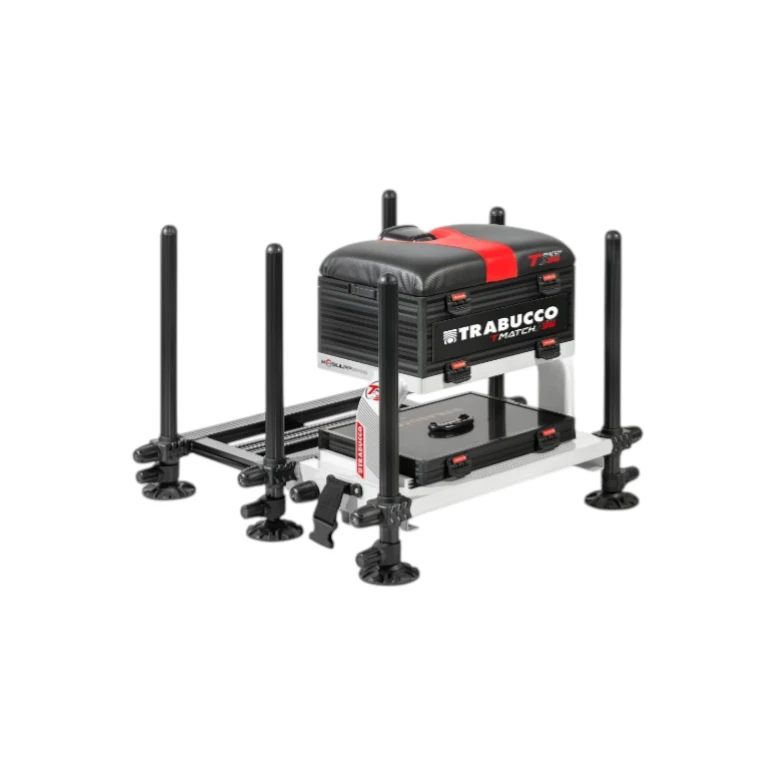 Trabucco GNT Station Match T-36X takmičarska stolica za pecanje sa postoljem, gel sedištem i teleskopskim nogama