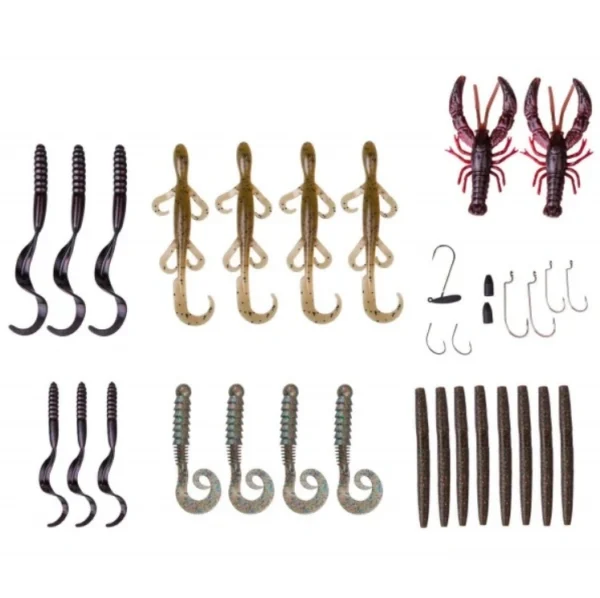Savage Gear Black Bass Pro Pack Kit set varalica za varaličarenje – 33 komada