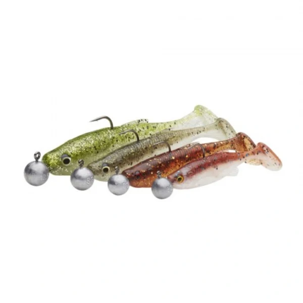 varalica shed fat minnow t-tail - clearwater mix Savage Gear Shed Fat Minnow T-Tail 7,5cm 5g Clearwater Mix – silikonska varalica