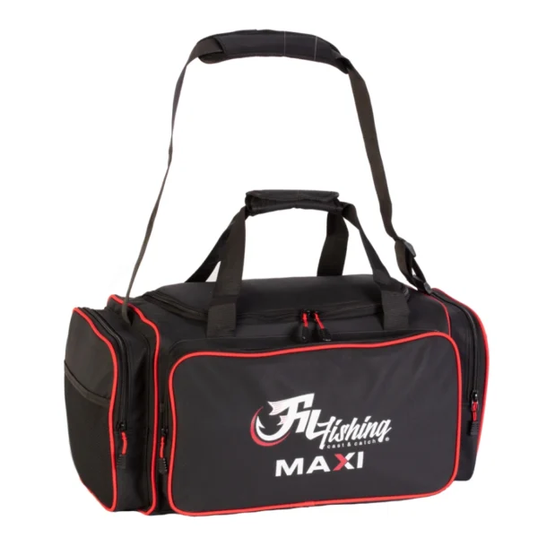 Filex Maxi Bag 53x30x26cm velika ribolovačka torba vodootporna sa više džepova i kaišem za rame