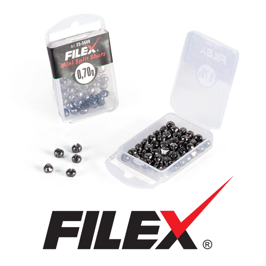 Olova Filex Mini Split Shots 0,15g mikro olova u obliku sačme za fino otežanje sistema u ribolovu plovkom