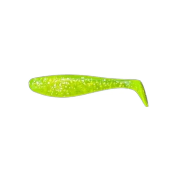 Varalice Jassy Lures Bandit Chartreuse UV 70mm 6kom silikonske shad varalice za grabljivice