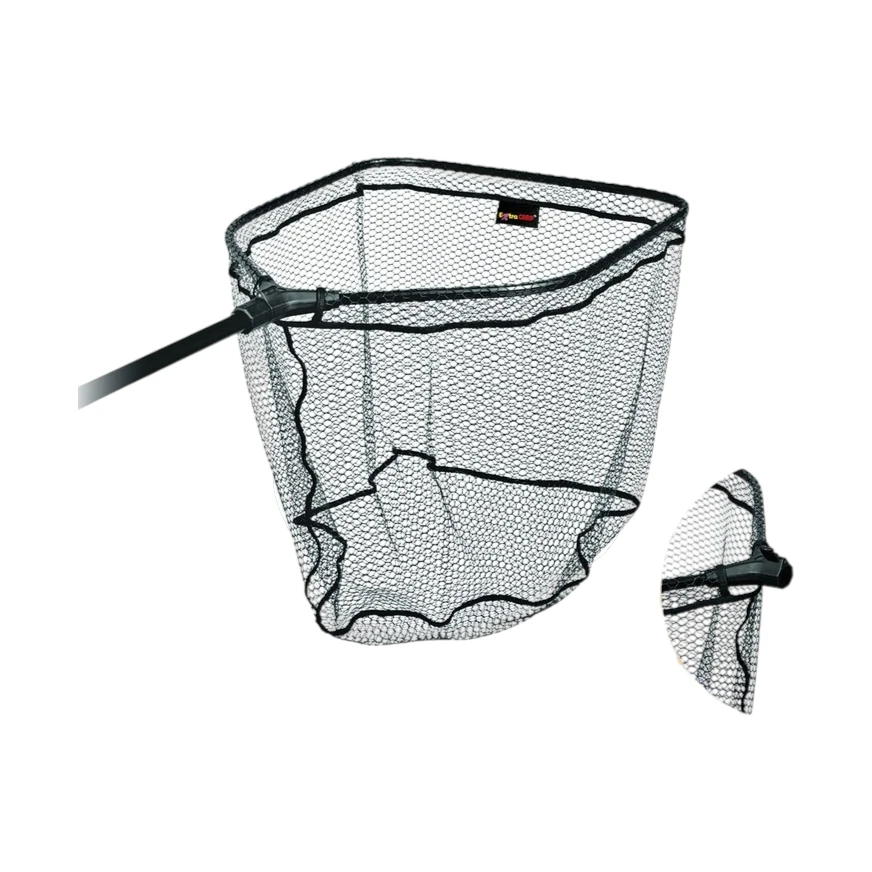 Meredov Extra Carp Landing Net EXC 7060 sa gumenom mrežom i velikim okvirom za prihvat ribe