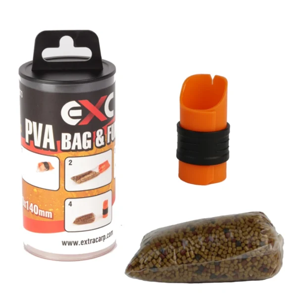 PVA Extra Carp Bag & Funnel set za šaranski ribolov sa PVA vrećicama levkom i prstenom za punjenje