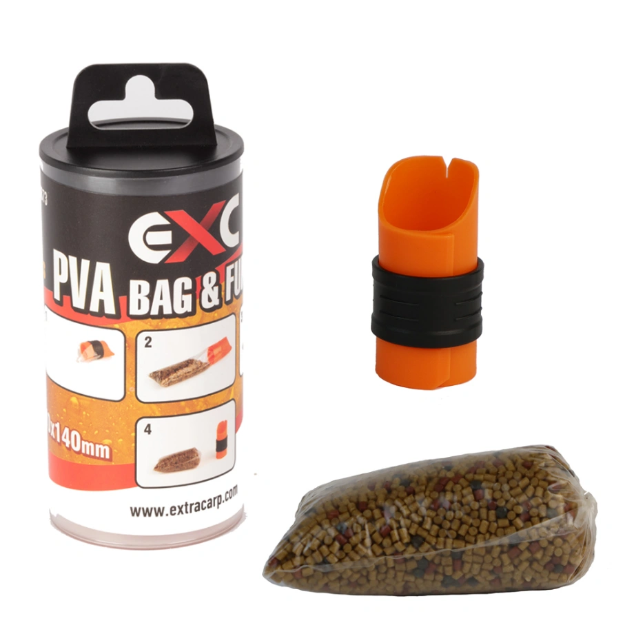 PVA Extra Carp Bag & Funnel set za šaranski ribolov sa PVA vrećicama levkom i prstenom za punjenje