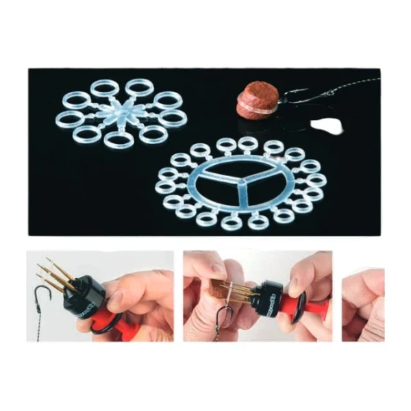 Silikonski držać za pelete i druge mamce Extra Carp Bait Elastic Bands 5,5mm silikonske gumice za fiksiranje peleta i mamaca u ribolovu