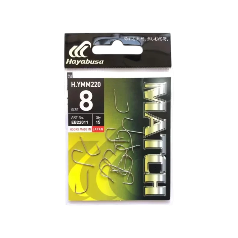 Udice Hayabusa H.YMM 220 match udica za lov bele ribe sa malo otvorenim lukom i belim nikl premazom