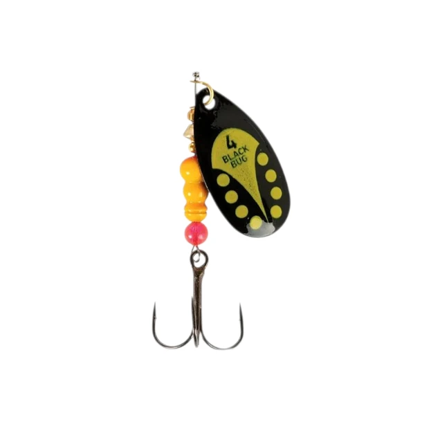Varalica Fil Fishing Black Bug vel.1 leptir varalica crno-žuti dezen sa oštrom trokrakom udicom