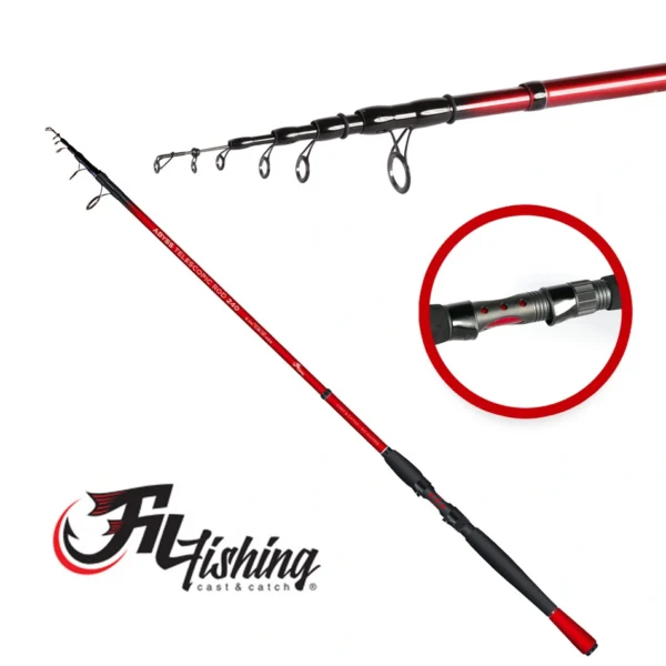 Štap Fil Fishing Abyss 2,4m teleskopski štap za pecanje sa težinom bacanja 10-40g