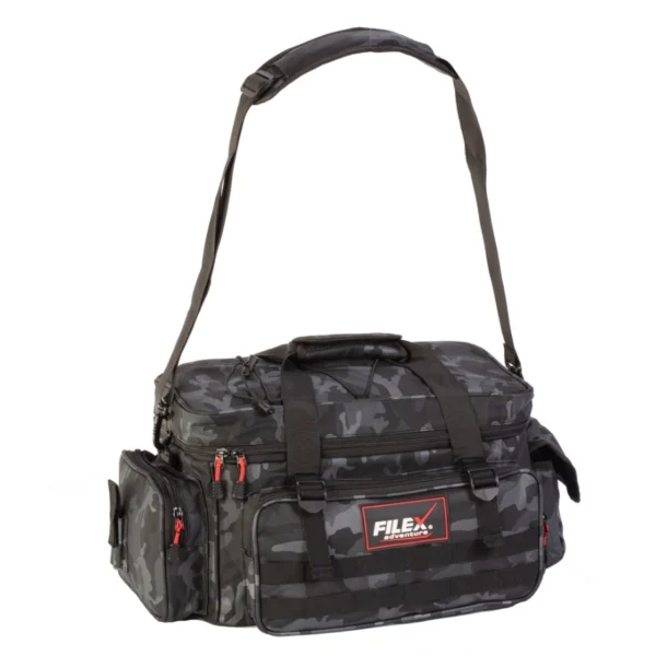 Filex Adventure Bag 40x24x22cm ribolovačka torba vodootporna camo sa ojačanim dnom i kaišem za rame