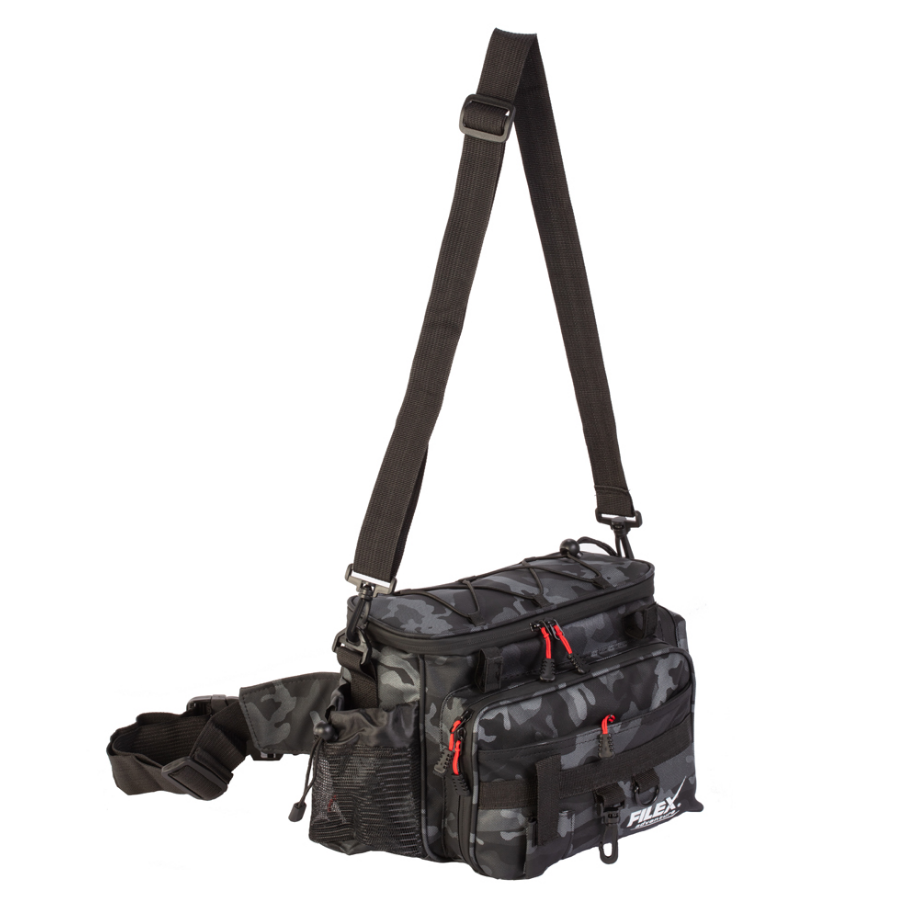 Filex Adventure Pro Spinning 29x15x20cm torba za varaličare camo 900D sa kaišem i kopčama za alat