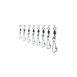 virbla sa kopcom Virbla sa kopčom Rolling Swivel Hook Snap varaličarska virbla za pecanje sa kopčom pakovanje 10 komada