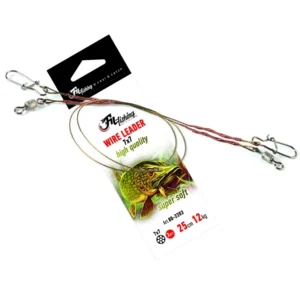 Fil Fishing Wire Leader 7x7 25cm 7kg sajlice sa kopčom i virblom za varaličarenje predatora