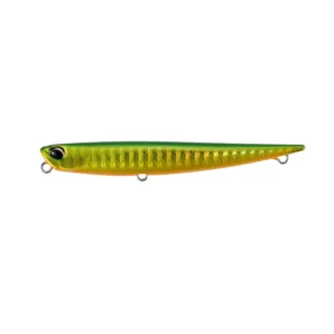 AHA4059 Green Gold OB Bay Ruf Manic Fish 88 DUO tonuća stickbait varalica za brancina, bucova i druge grabljivice.