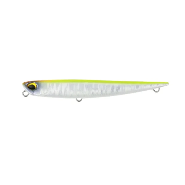 APA0455 Black Eye Chart Bay Ruf Manic Fish 88 DUO tonuća stickbait varalica za brancina, bucova i druge grabljivice.