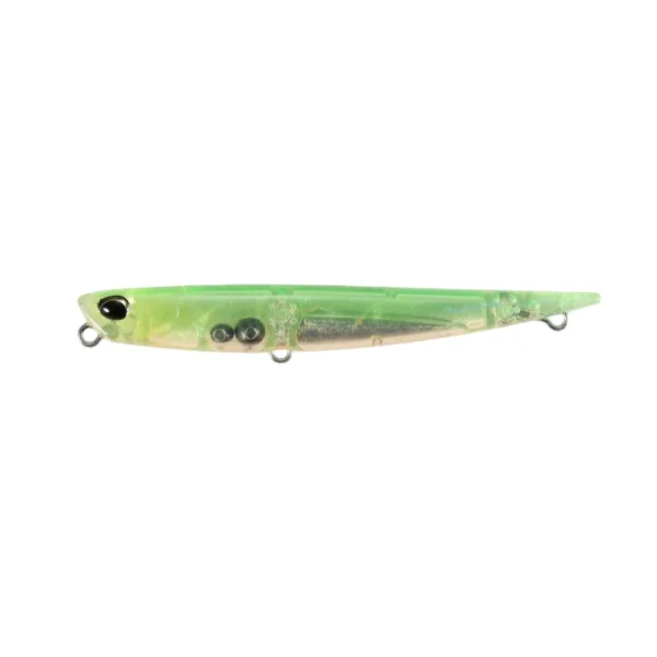 CEA0619 UV Clear Lime Chart2 Bay Ruf Manic Fish 88 DUO tonuća stickbait varalica za brancina, bucova i druge grabljivice.