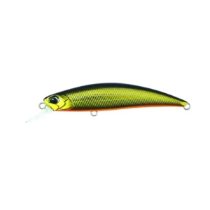 MCC4054 Metal Black Goldd Vobler Spearhead Ryuki 70S DUO tonući minnow 70 mm za rečne grabljivice.
