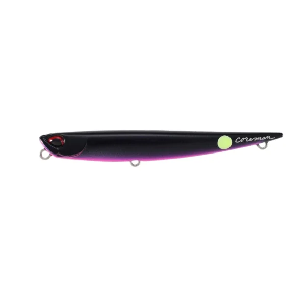 MCCZ089 Black Pink Berry Bay Ruf Manic Fish 88 DUO tonuća stickbait varalica za brancina, bucova i druge grabljivice.