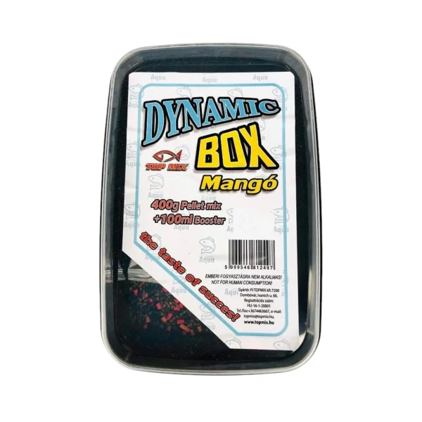 TOP MIX Dynamic Pellet Box method feeder peleti sa tečnom aromom za pecanje.