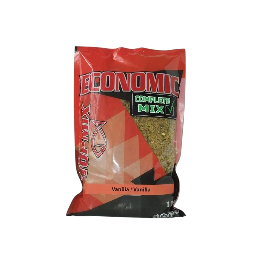 Prihrana Top Mix Economic 1000g žućkasta prihrana za deveriku i belu ribu za feeder ribolov.