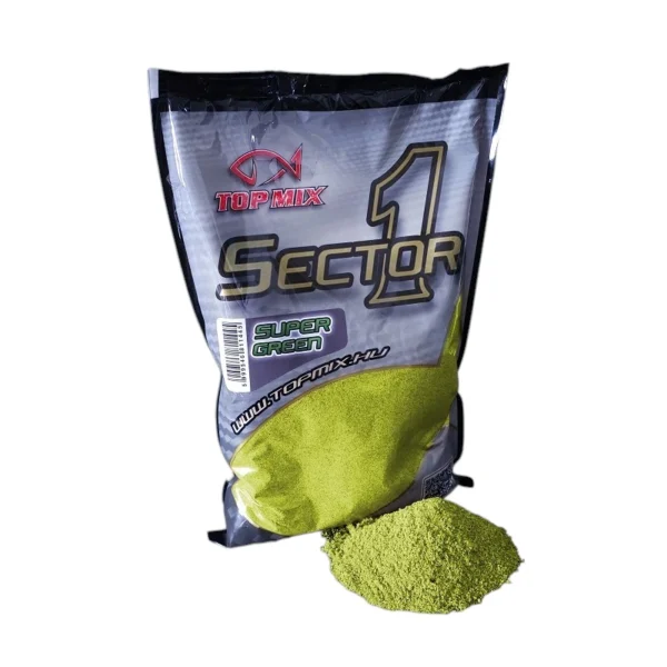 super green Primama Top Mix Sector 1 Super Green zelena visokoproteinska prihrana za šarana i belu ribu.