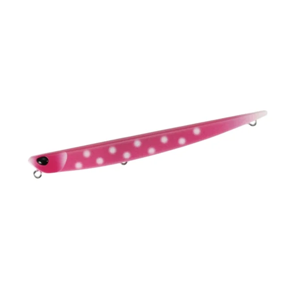 ACC0870 Dots Pink Glow Bay Ruf Manic 115 DUO tonući pencil vobler za morski ribolov.