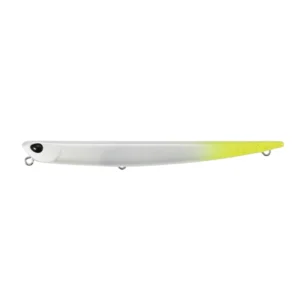 CCC0559 Alien White CH Tail Bay Ruf Manic 115 DUO tonući pencil vobler za morski ribolov.